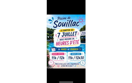 horaires été
